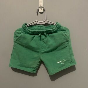ZARA Green Cotton Shorts‎ size 5 play condition